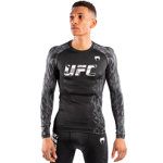 UFC Authentic Fight Week Long Sleeve Rashguard Bla : T-shirt manche longue de compression