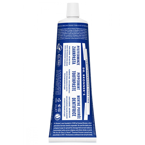 DR BRONNERS Dentifrice Peppermint